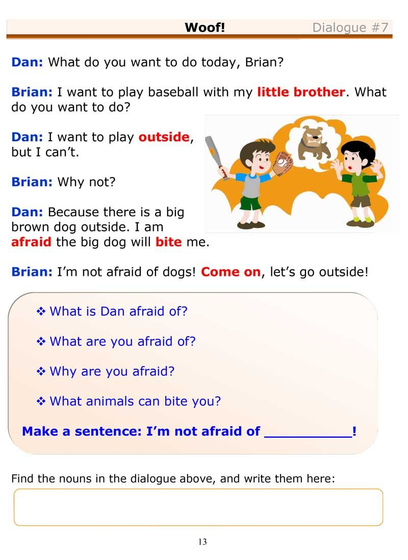 30 Conversation Worksheets English For Grade 1