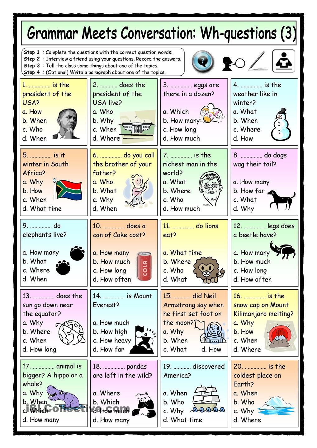 30 Conversation Worksheets English For Grade 1