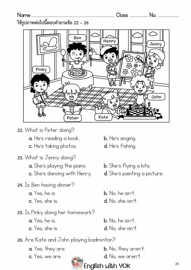 30 Conversation Worksheets English For Grade 1