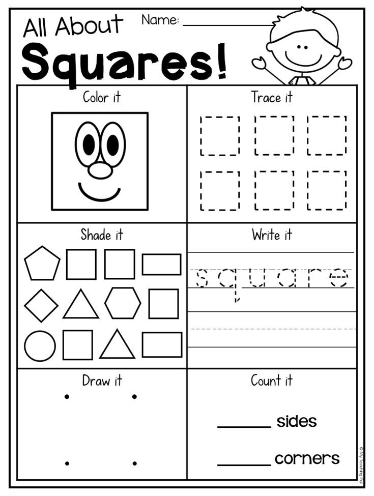 30 Kindergarten 2D And 3D Shapes Worksheets