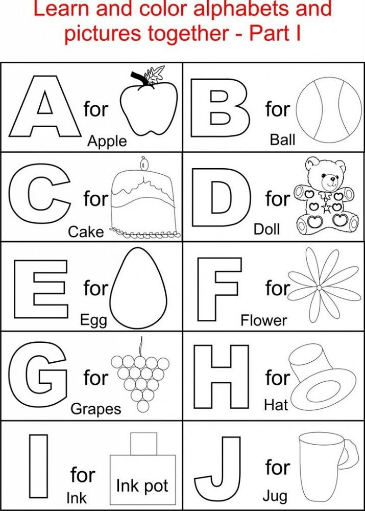 30 Learning English For Kids Free Printable Worksheets Kindergarten