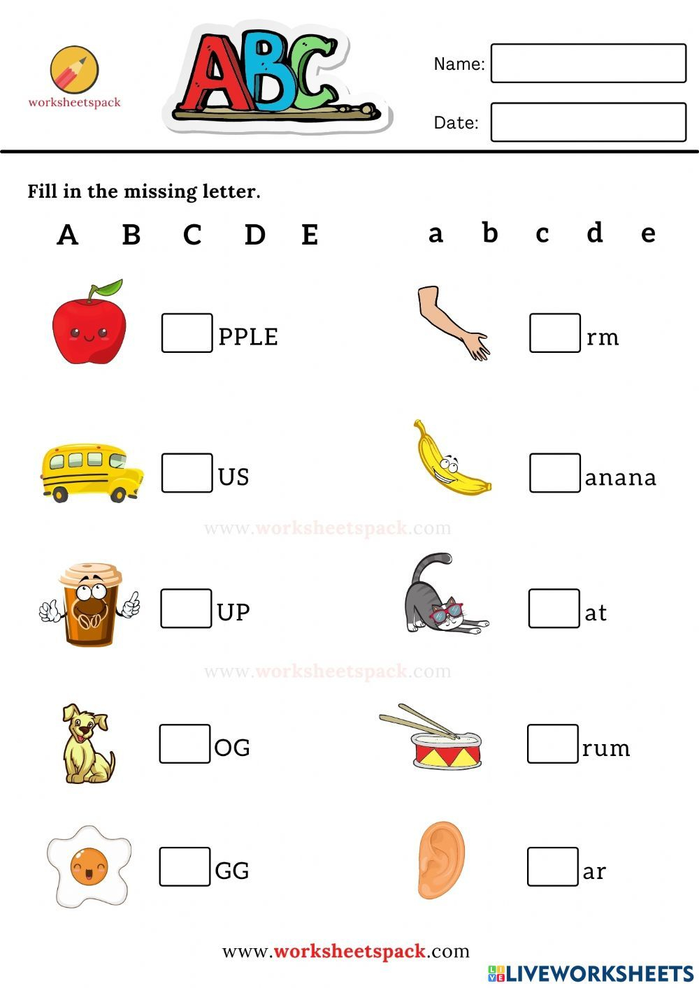 30 Learning English For Kids Free Printable Worksheets Kindergarten