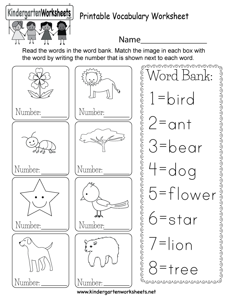 30 Learning English For Kids Free Printable Worksheets Kindergarten