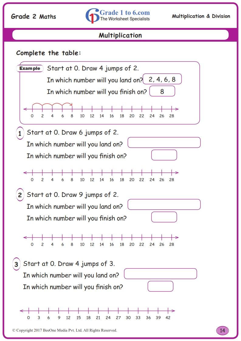 30 Multiplication Worksheets For Grade 2 With Answers