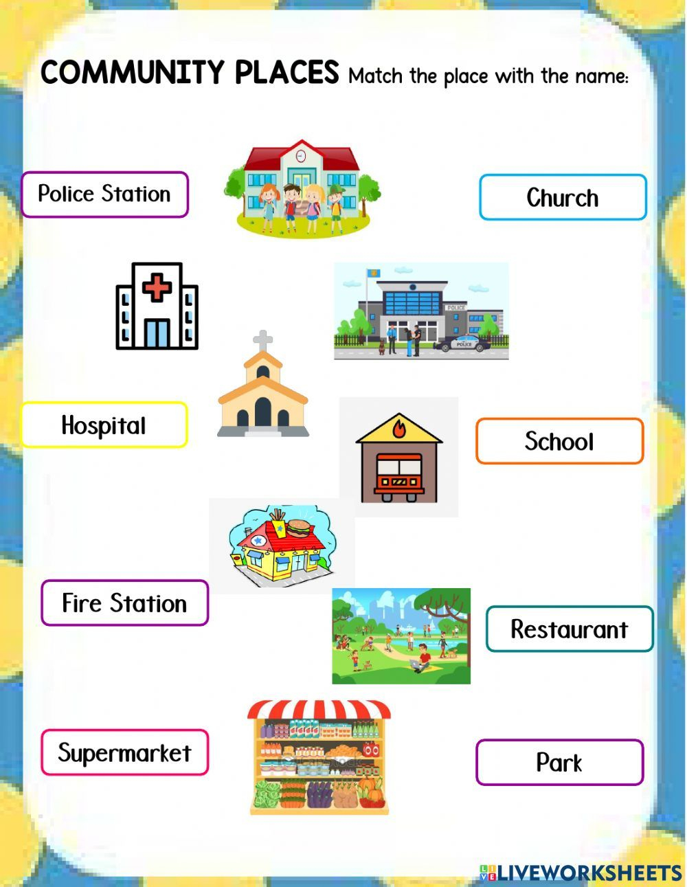 30 My School Worksheets For Kids Kindergarten