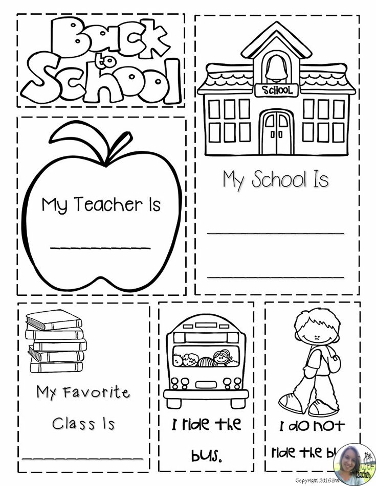 30 My School Worksheets For Kids Kindergarten