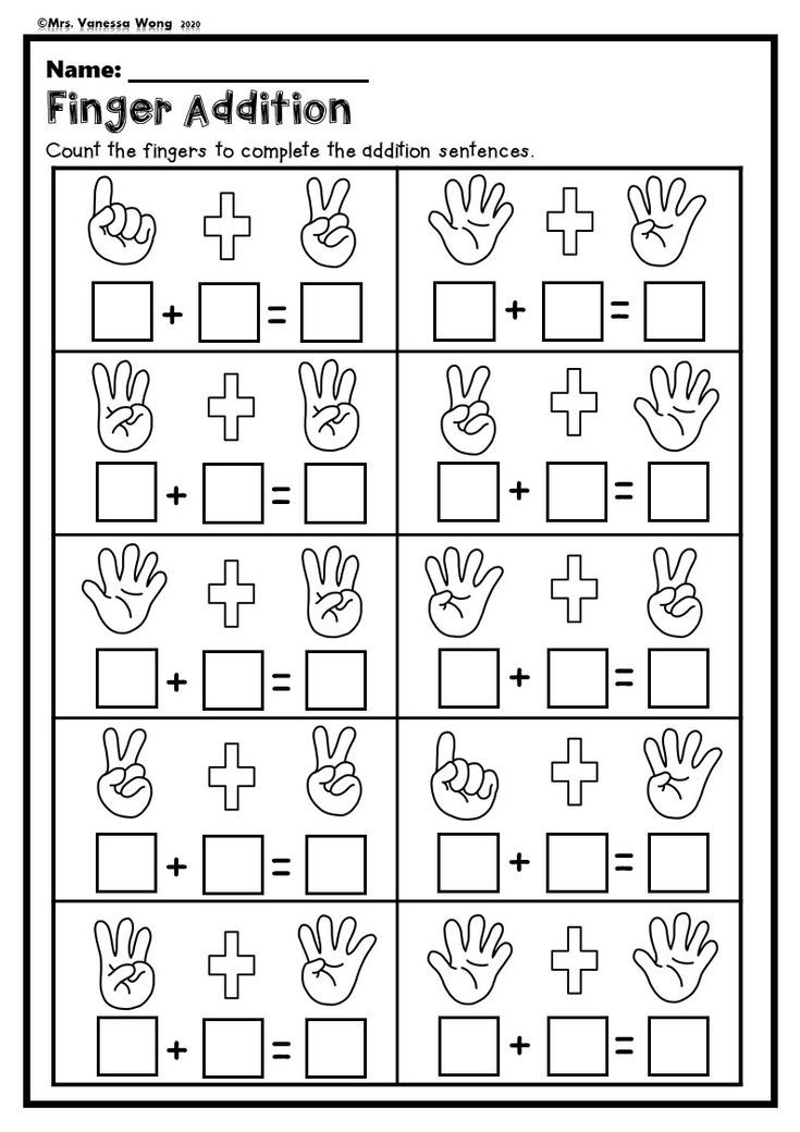 30 Picture Addition Worksheets Kindergarten Free