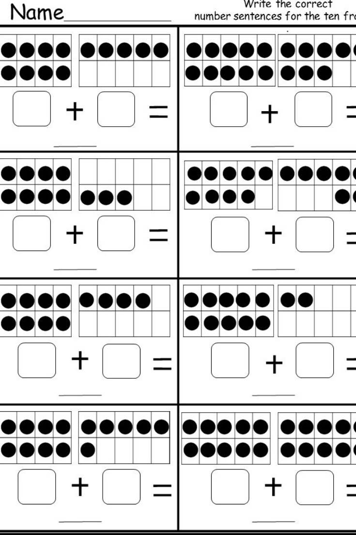 30 Picture Addition Worksheets Kindergarten Free