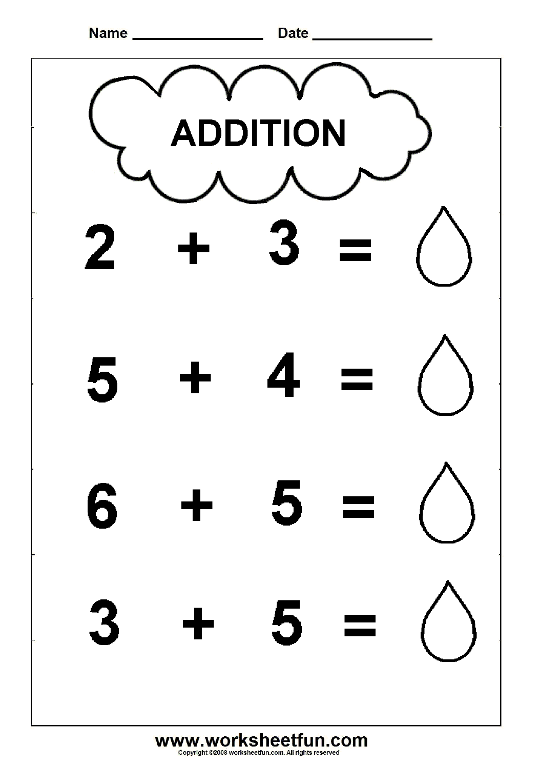 30 Picture Addition Worksheets Kindergarten Free
