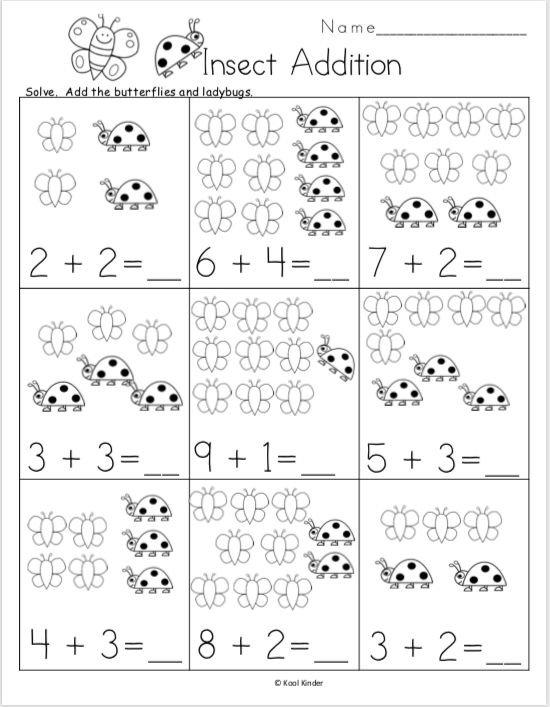 30 Picture Addition Worksheets Kindergarten Free