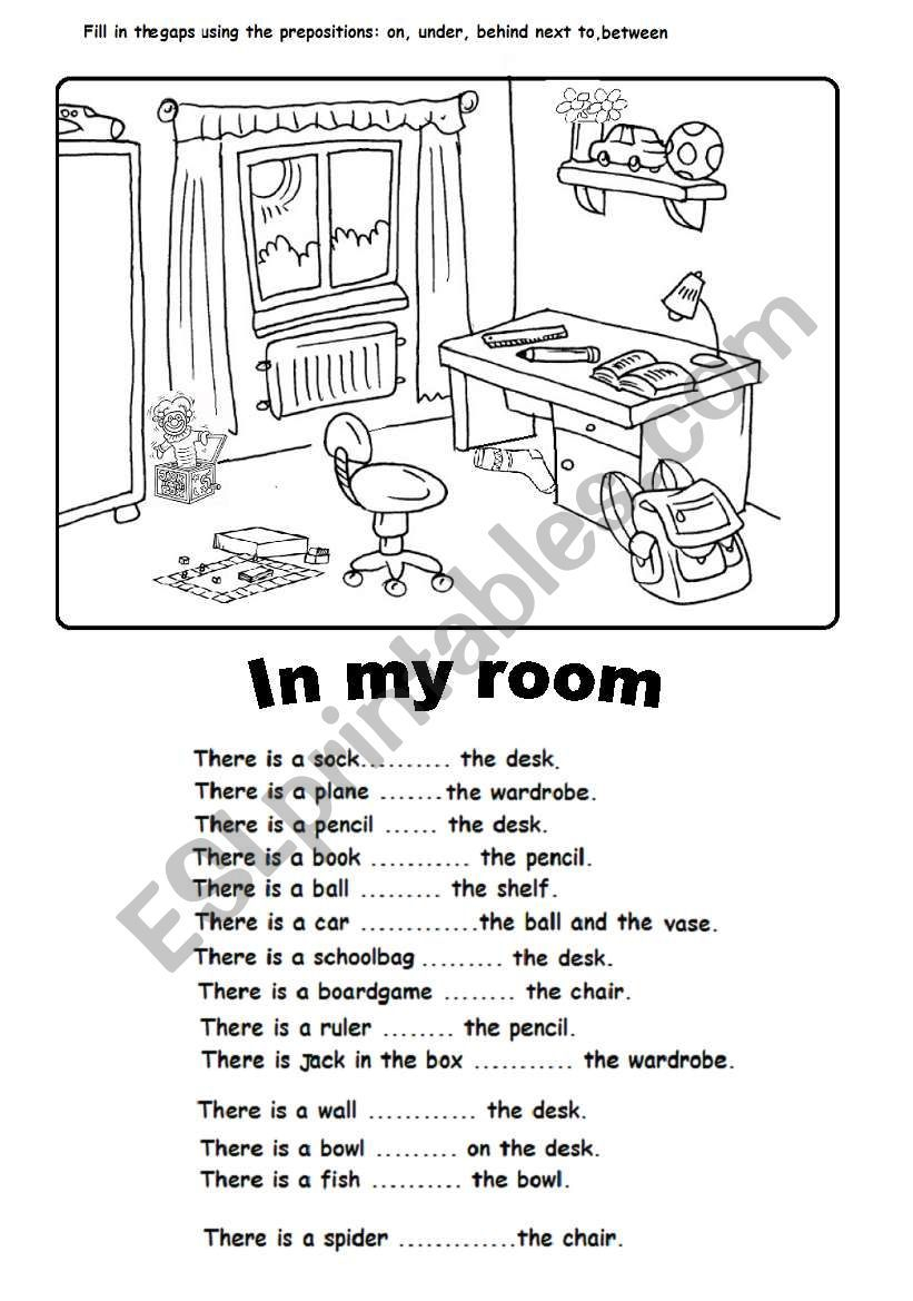 30 Preposition Worksheets For Kindergarten