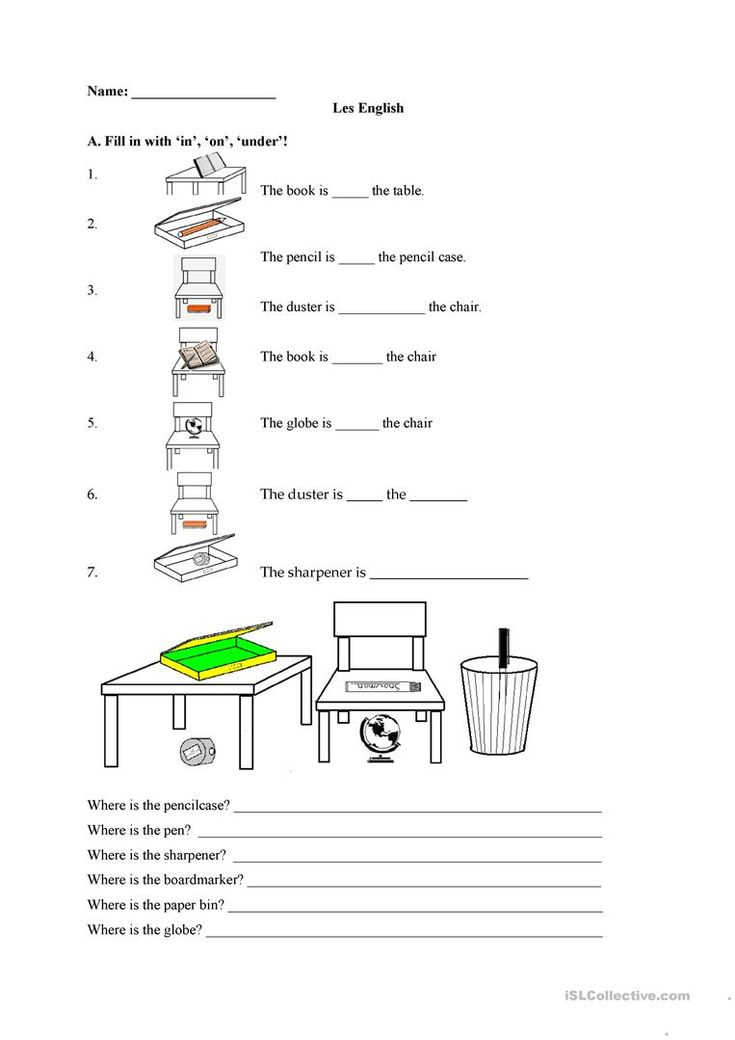 30 Preposition Worksheets For Kindergarten