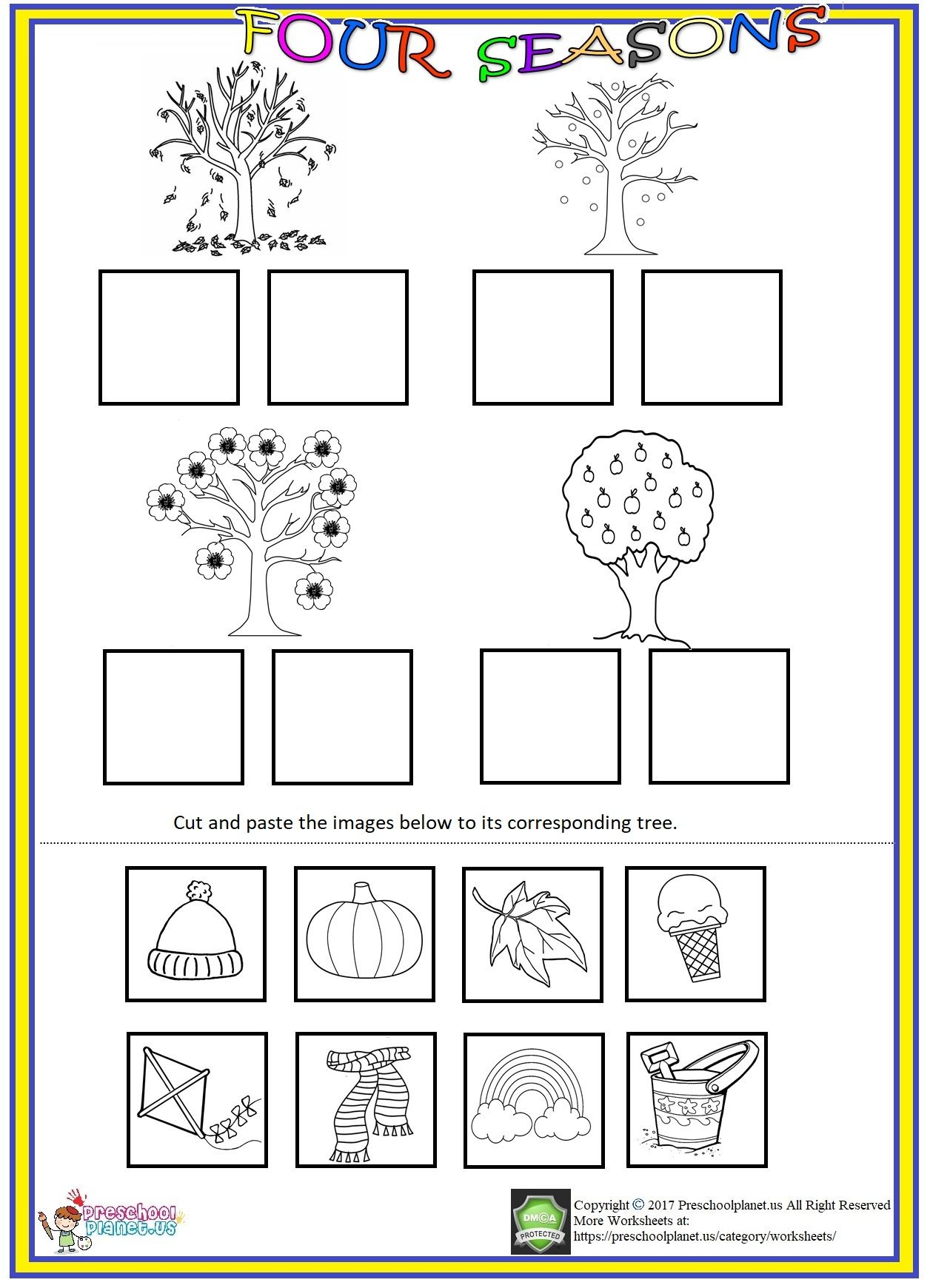 30 Seasons Of The Year Worksheets Kindergarten