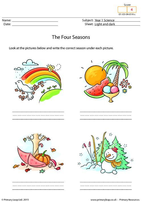 30 Seasons Of The Year Worksheets Kindergarten