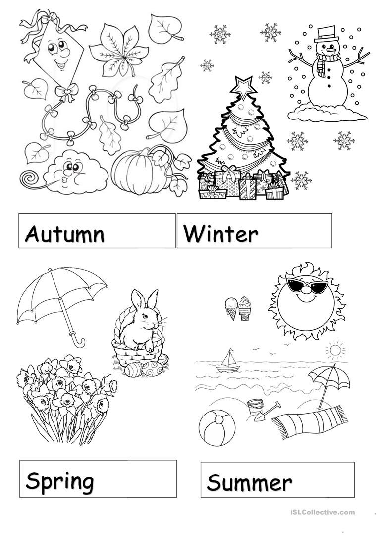 30 Seasons Of The Year Worksheets Kindergarten