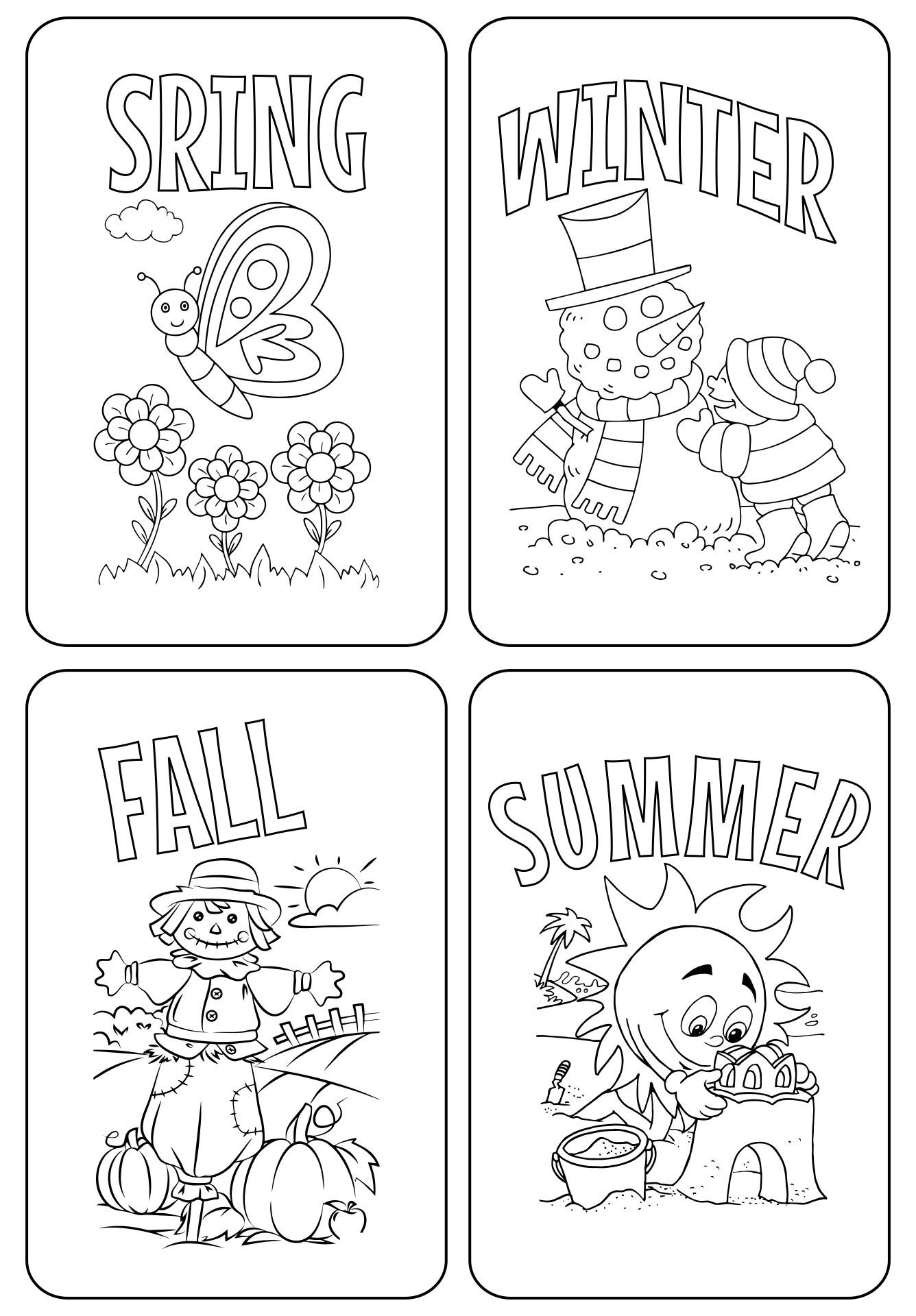 30 Seasons Of The Year Worksheets Kindergarten