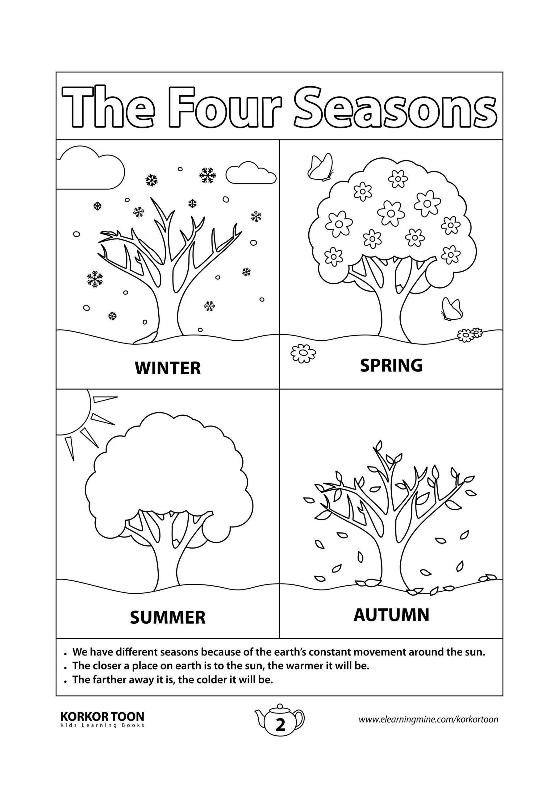 30 Seasons Of The Year Worksheets Kindergarten