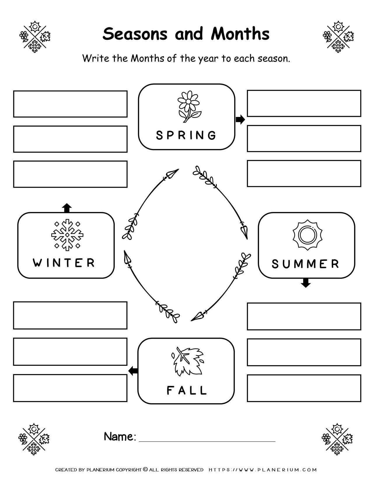 30 Seasons Of The Year Worksheets Kindergarten