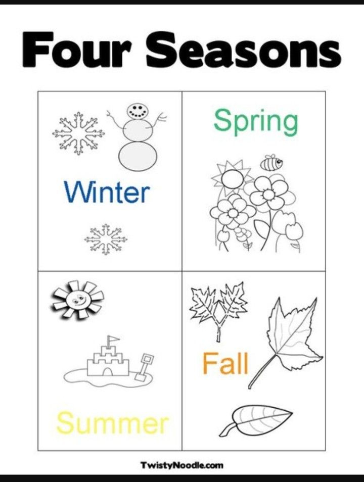 30 Seasons Of The Year Worksheets Kindergarten