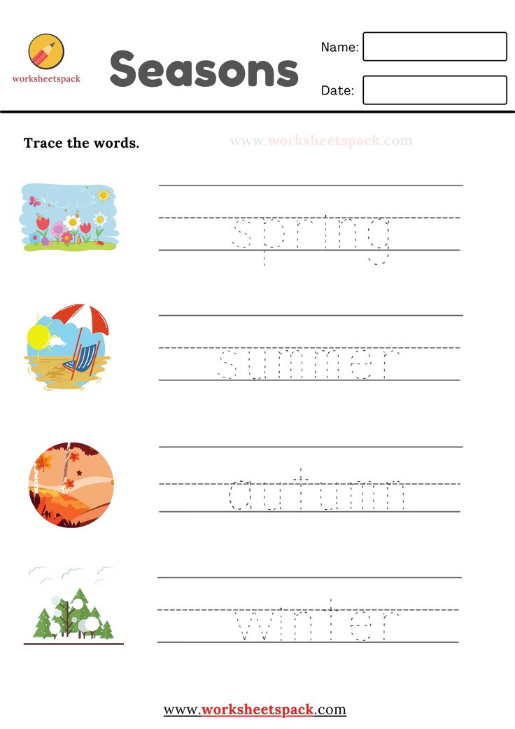 30 Seasons Of The Year Worksheets Kindergarten