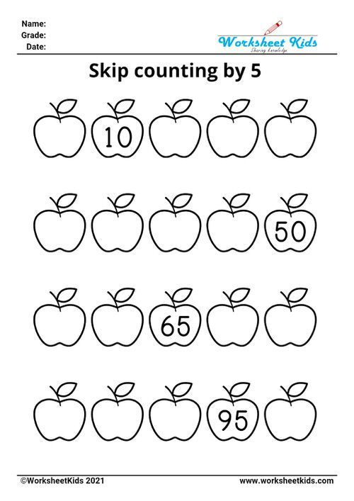 30 Skip Counting Worksheets Kindergarten