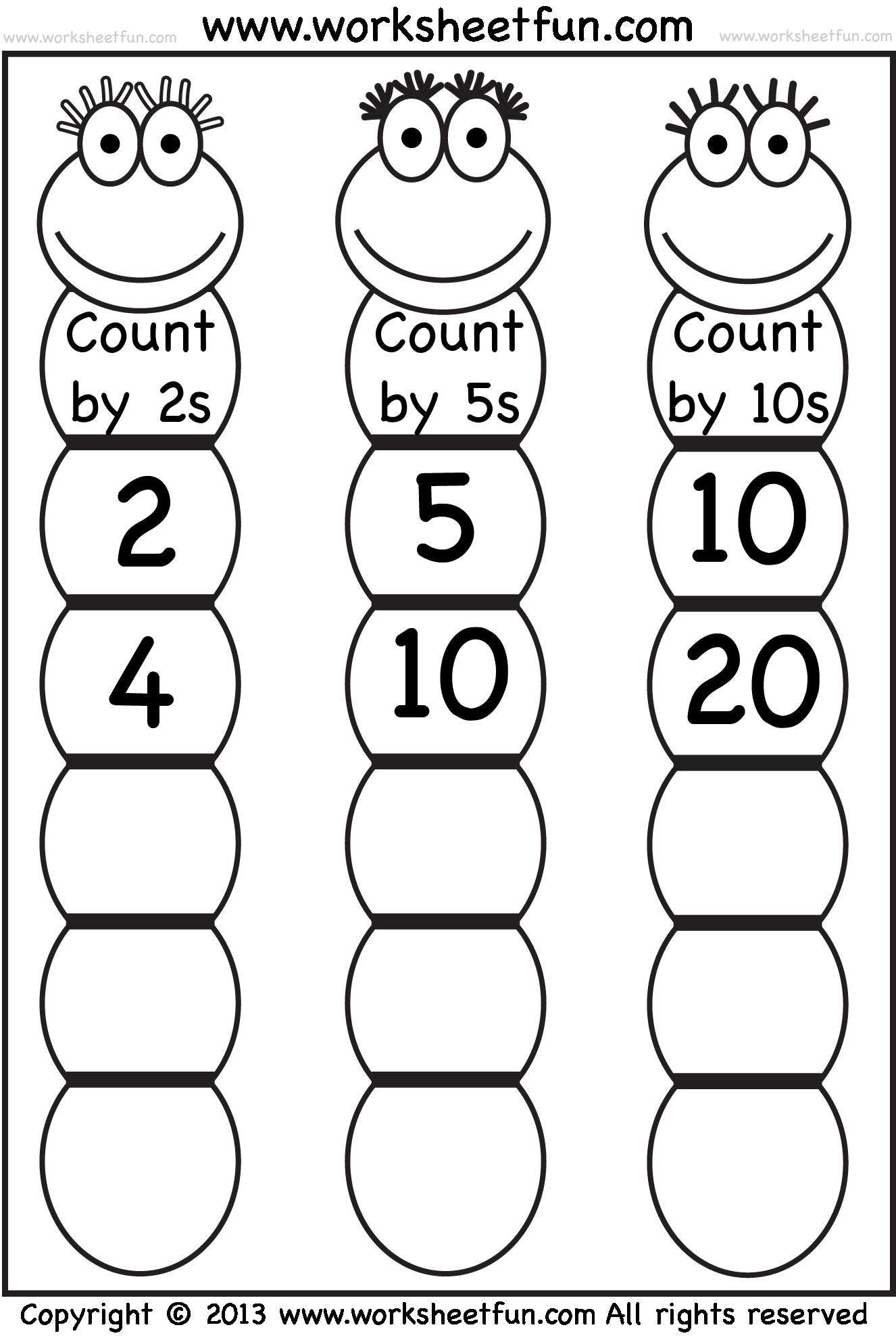 30 Skip Counting Worksheets Kindergarten
