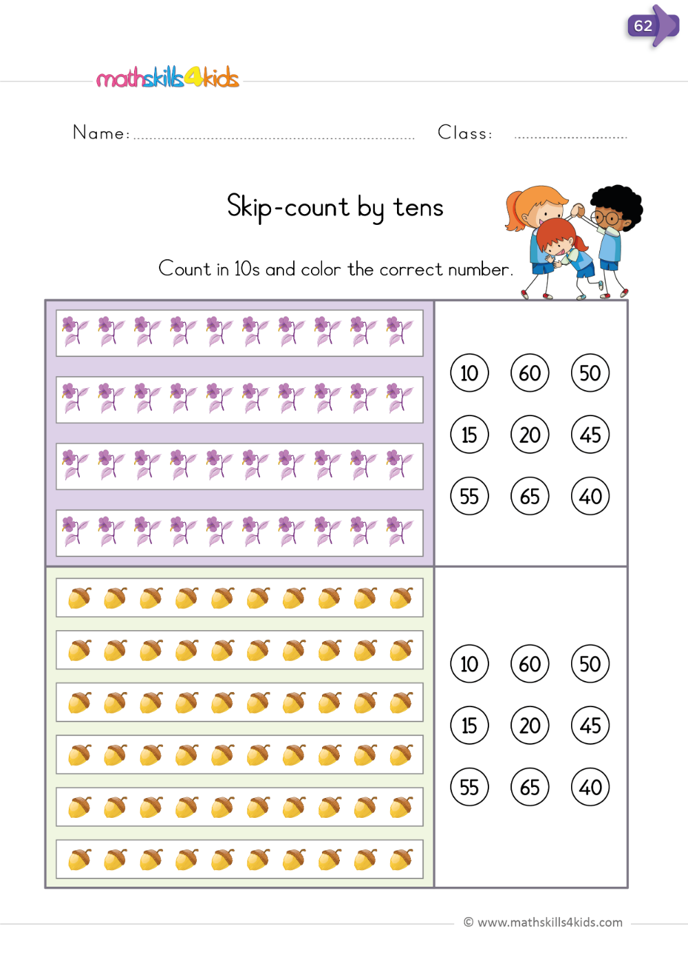 30 Skip Counting Worksheets Kindergarten