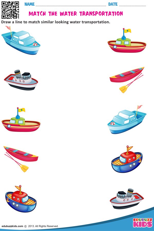 30 Water Transportation Worksheets For Kindergarten