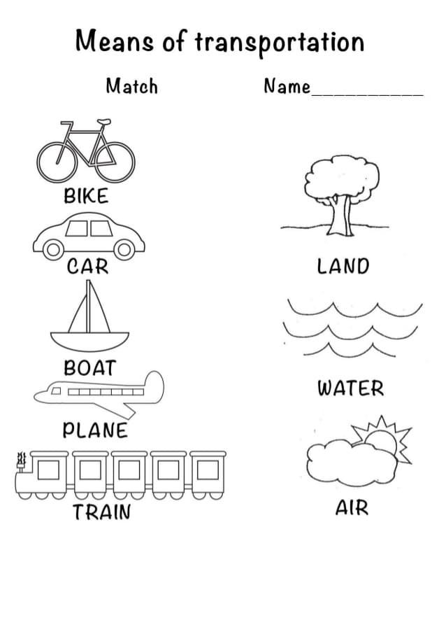 30 Water Transportation Worksheets For Kindergarten