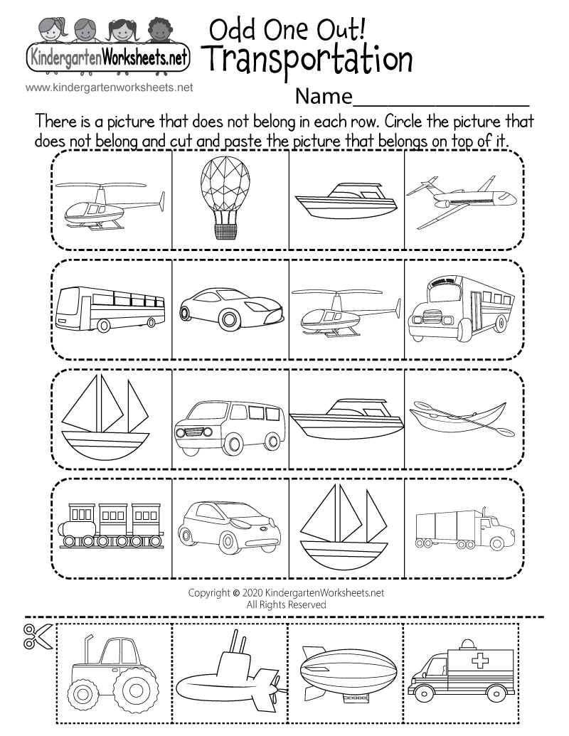 30 Water Transportation Worksheets For Kindergarten