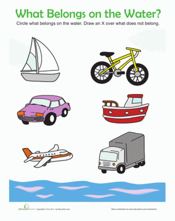 30 Water Transportation Worksheets For Kindergarten