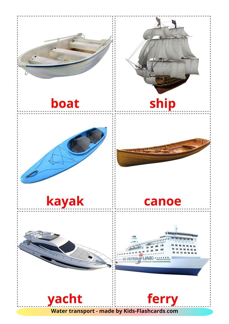 30 Water Transportation Worksheets For Kindergarten