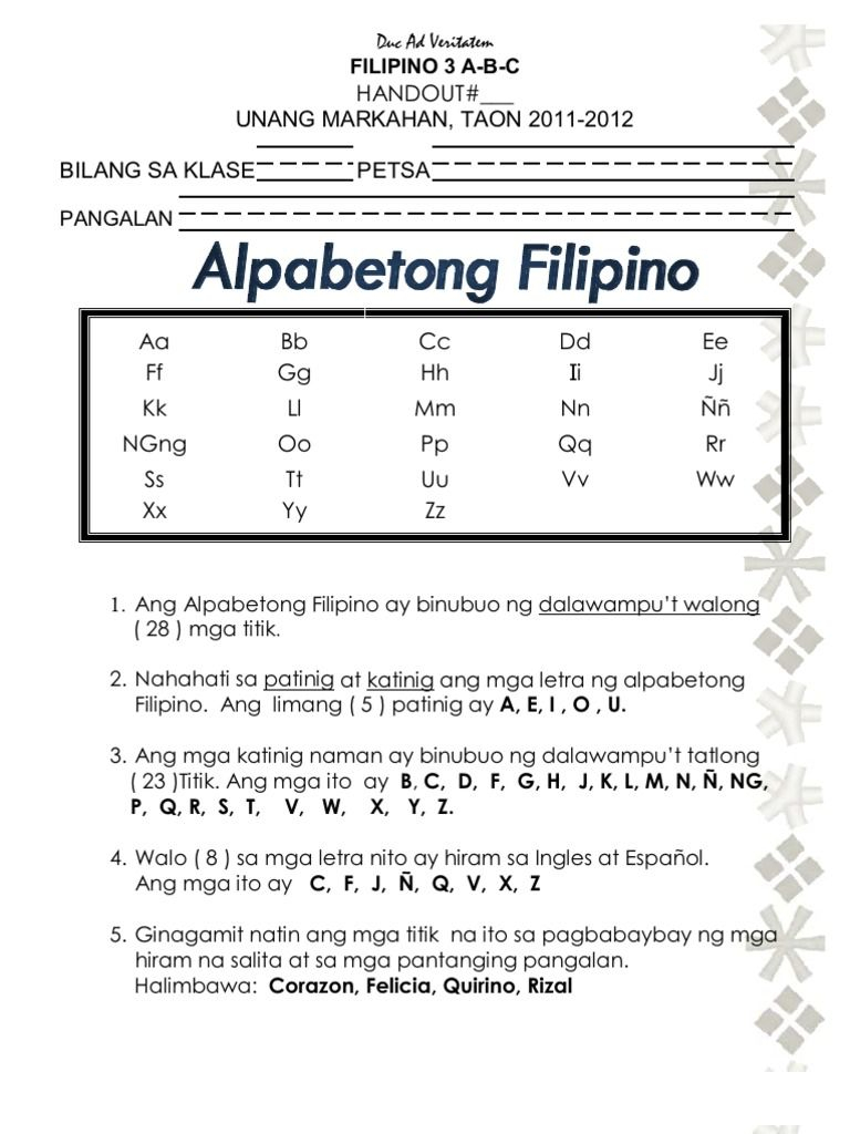 21 1St Grade Reading Worksheets Tagalog English