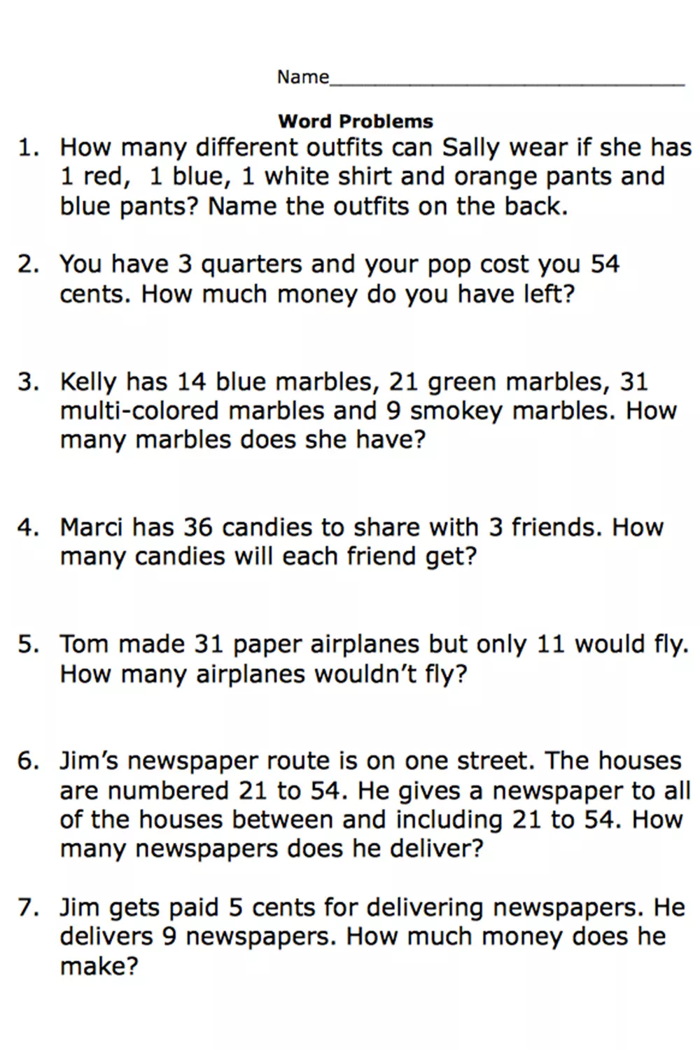 21 2Nd Grade Math Worksheets Reading