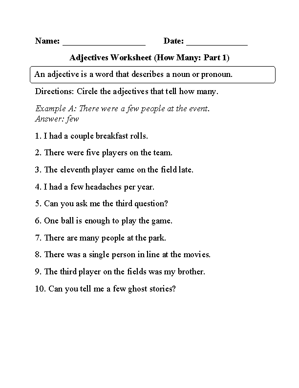 21 2Nd Grade Worksheets Grammar
