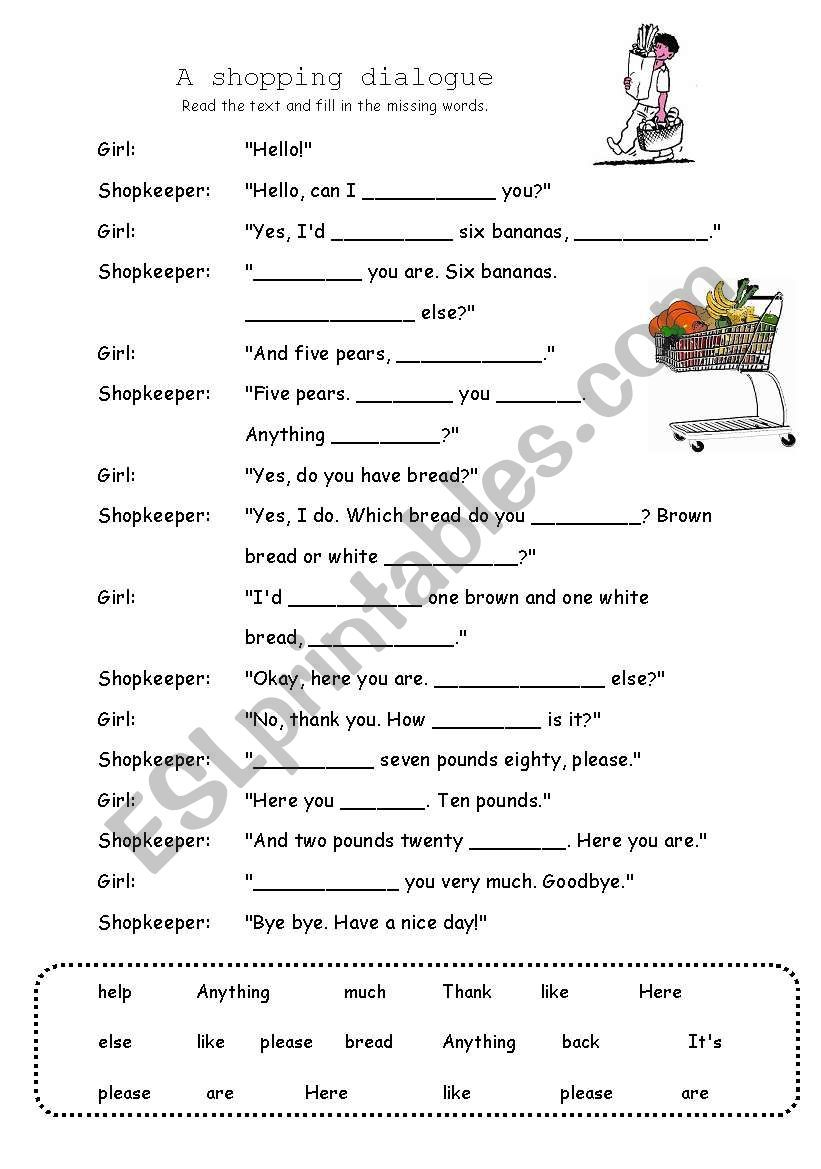 21 Conversation Worksheets English For Grade 1