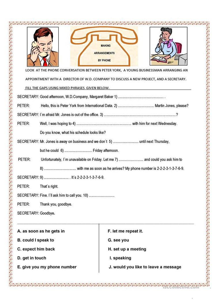 21 Conversation Worksheets English For Grade 1