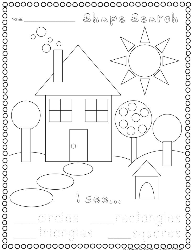 21 Kindergarten 2D And 3D Shapes Worksheets