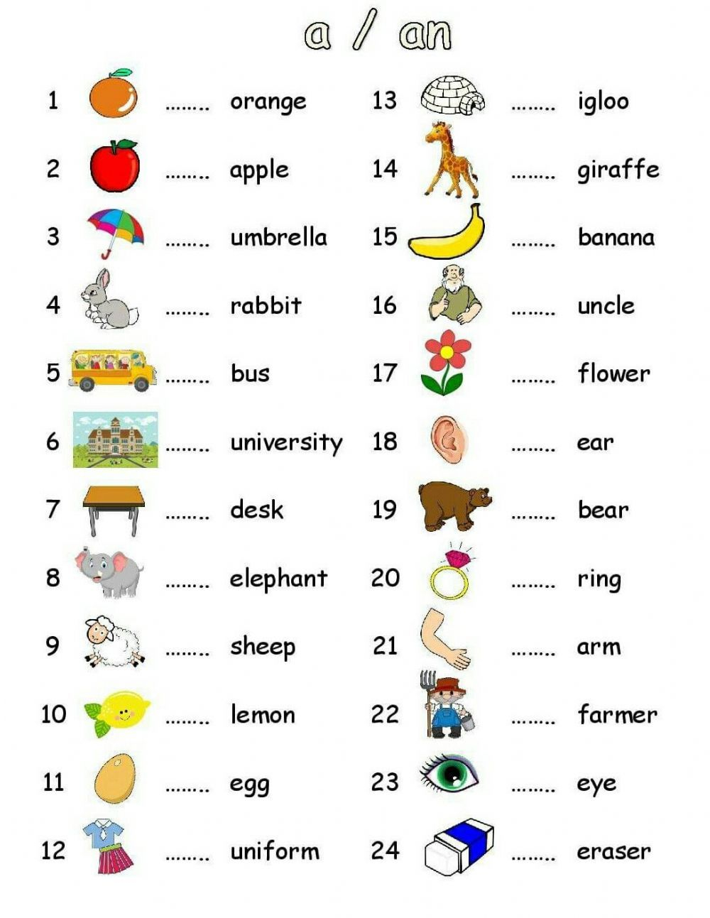 21 Learning English For Kids Free Printable Worksheets Kindergarten