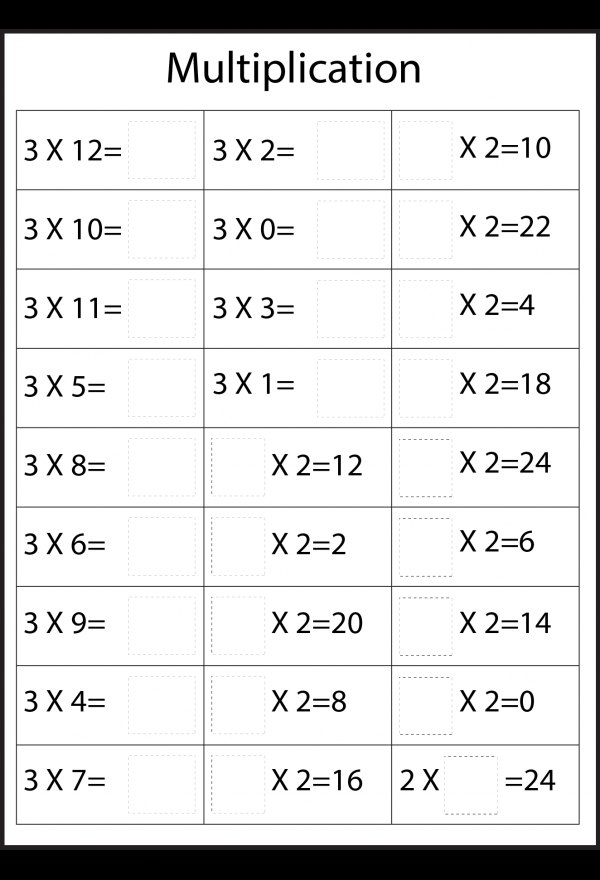 21 Multiplication Worksheets For Grade 2 With Answers