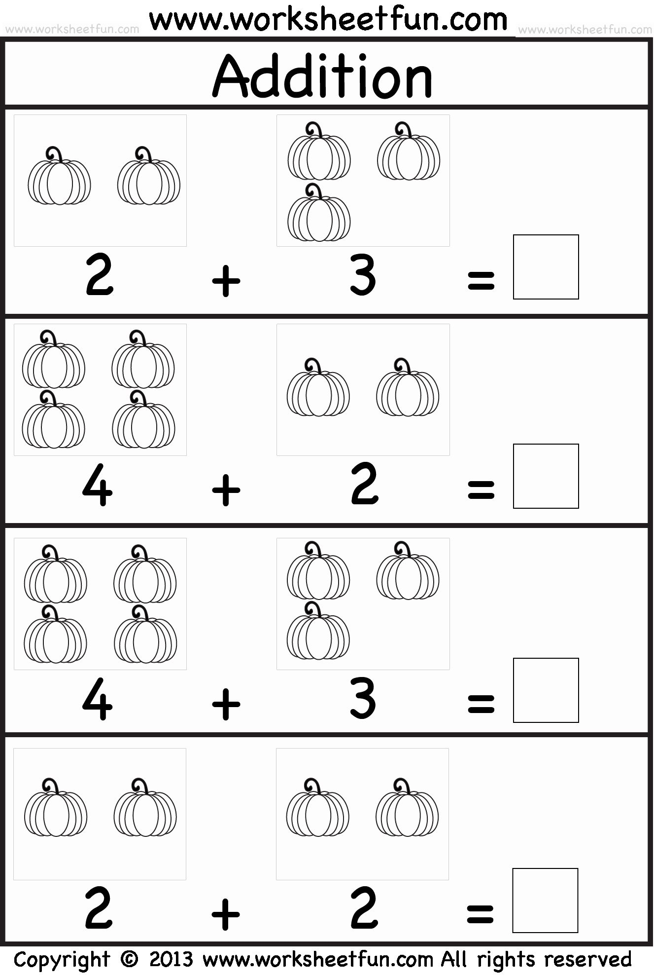 21 Picture Addition Worksheets Kindergarten Free