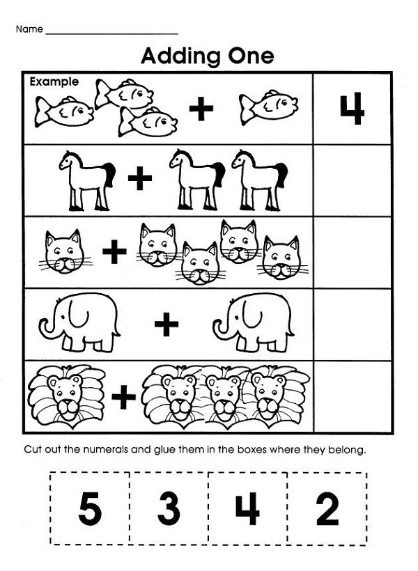 21 Picture Addition Worksheets Kindergarten Free
