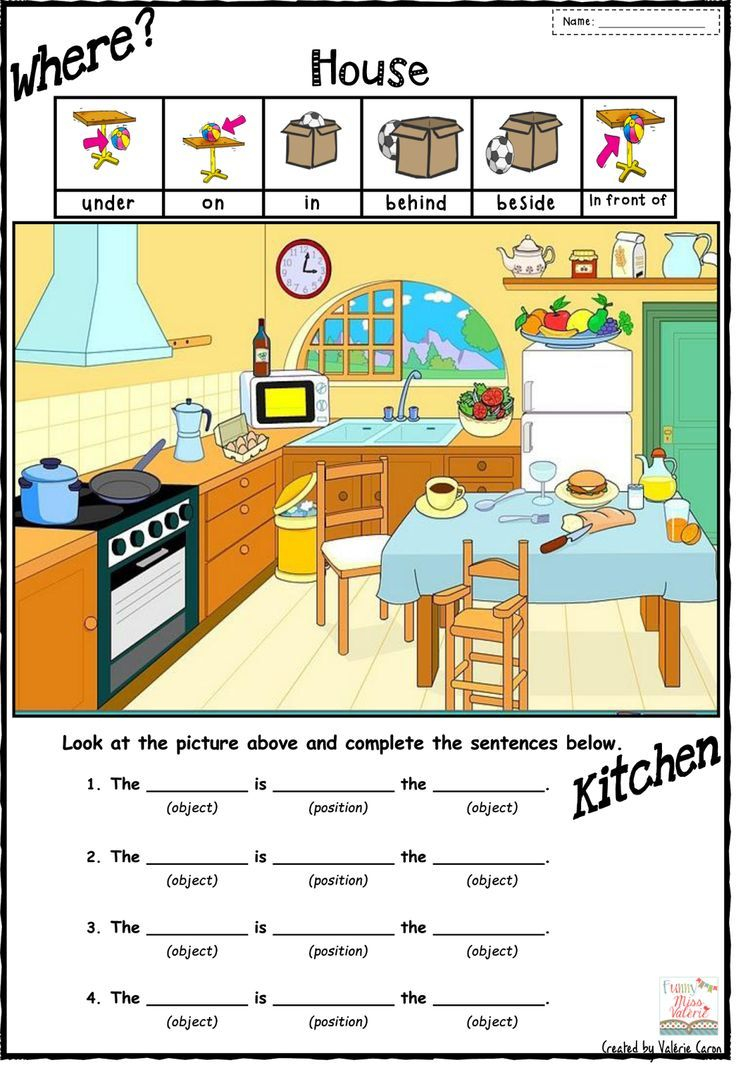 21 Preposition Worksheets For Kindergarten