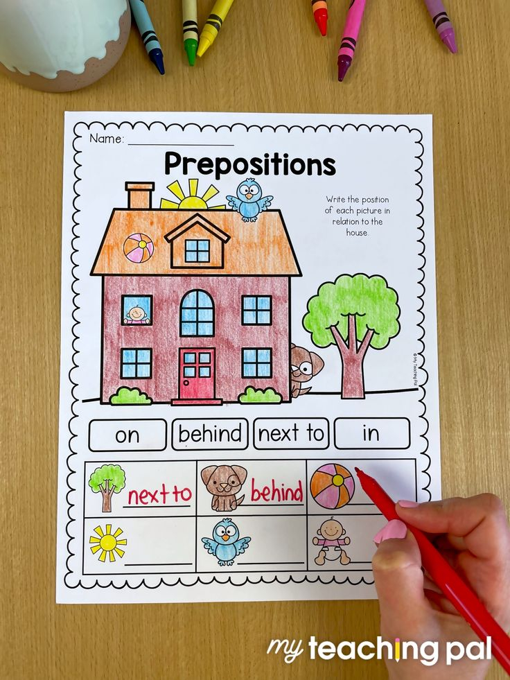 21 Preposition Worksheets For Kindergarten