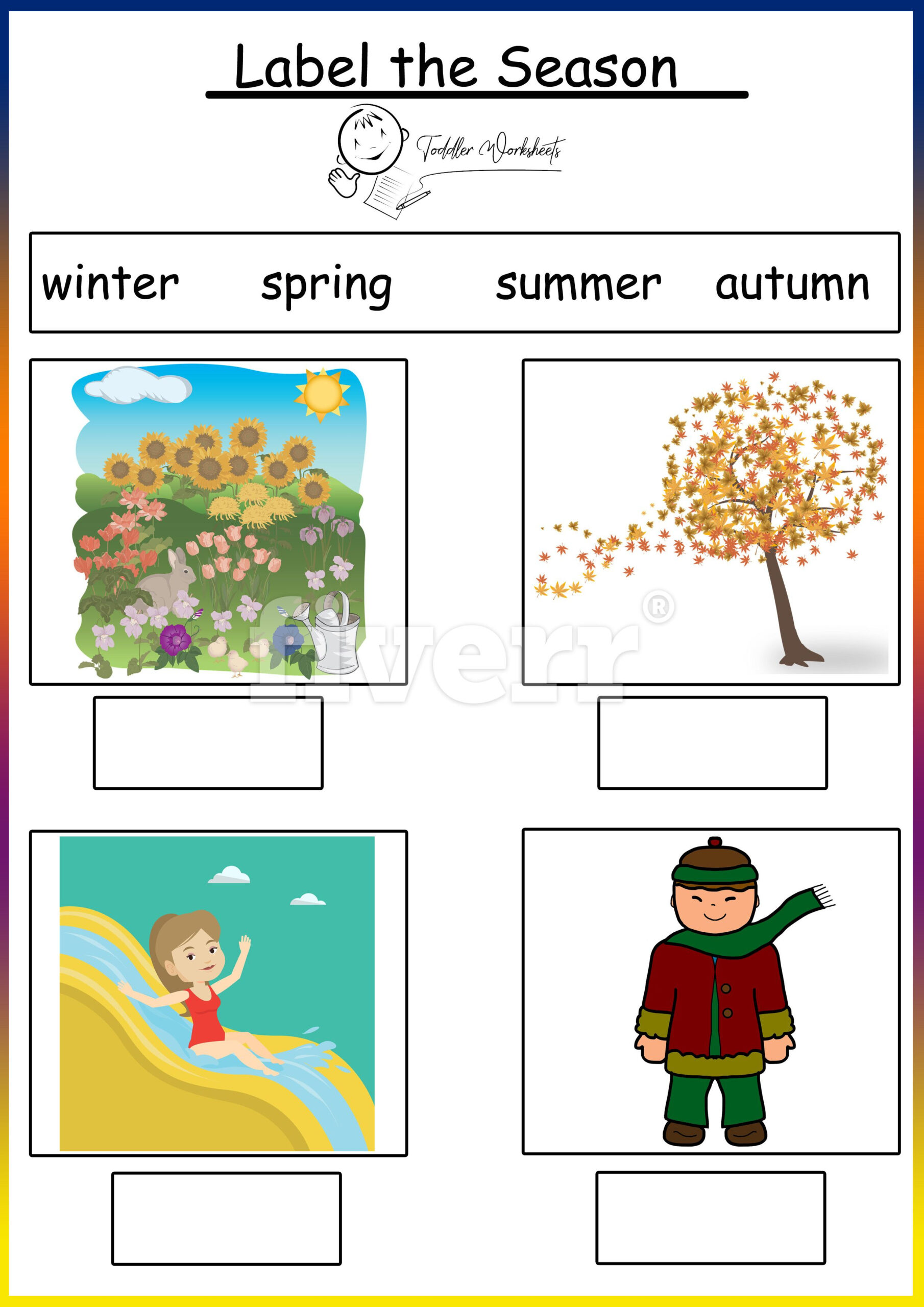 21 Seasons Of The Year Worksheets Kindergarten