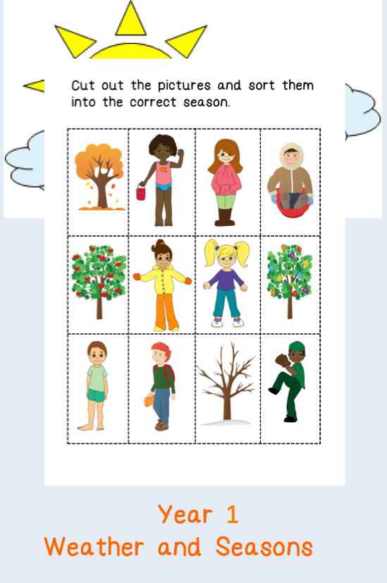 21 Seasons Of The Year Worksheets Kindergarten