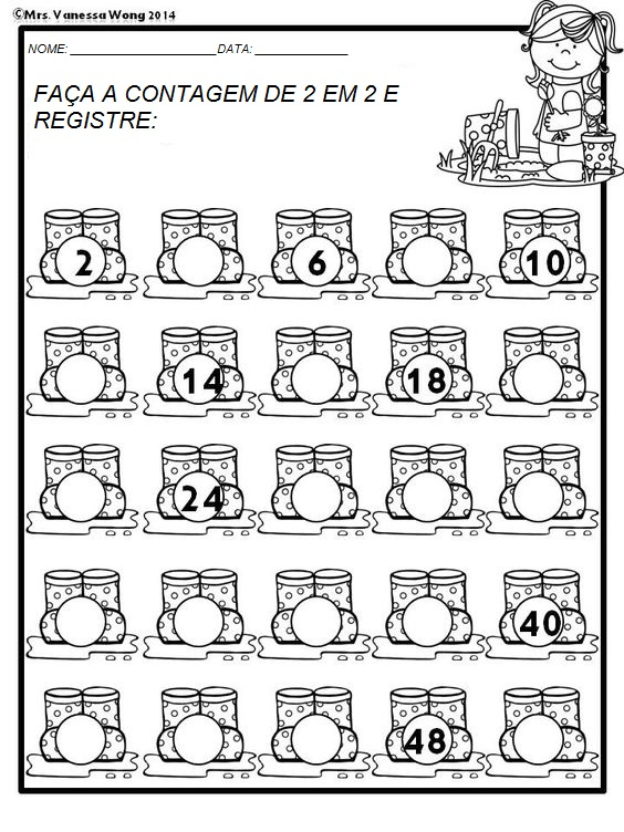 21 Skip Counting Worksheets Kindergarten