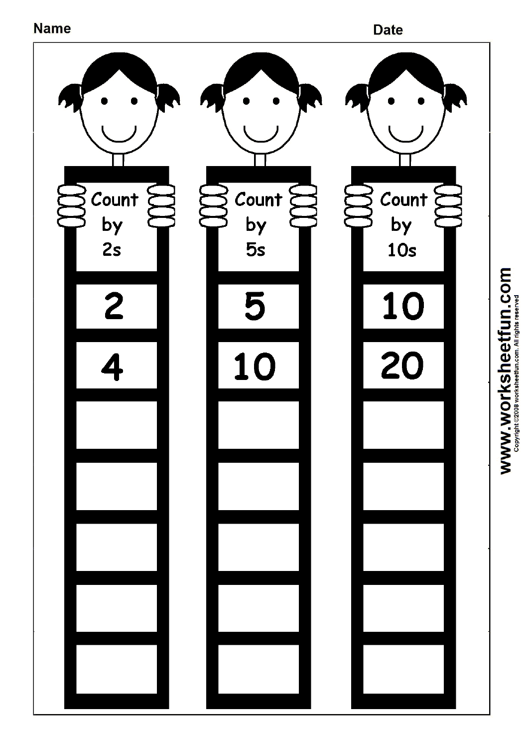 21 Skip Counting Worksheets Kindergarten