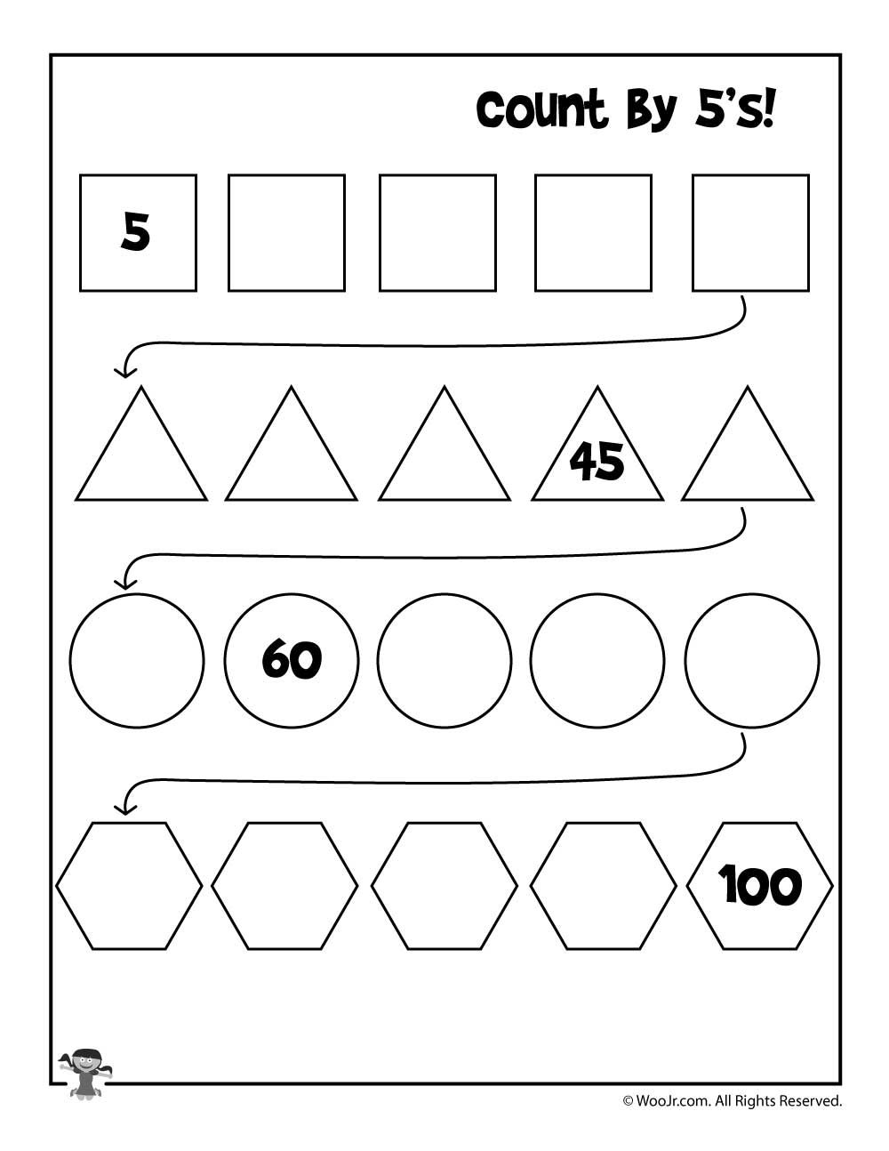 21 Skip Counting Worksheets Kindergarten