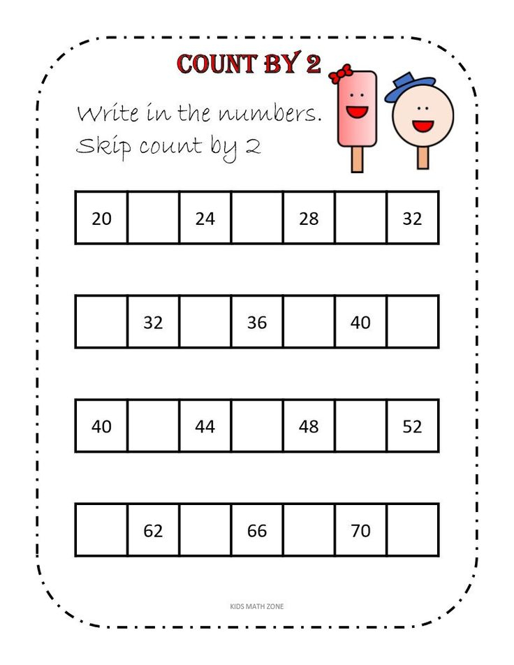 21 Skip Counting Worksheets Kindergarten
